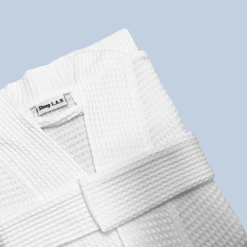 Luxury Waffle Bathrobe – 100% Organic Cotton