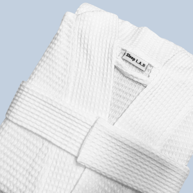 Luxury Waffle Bathrobe – 100% Organic Cotton
